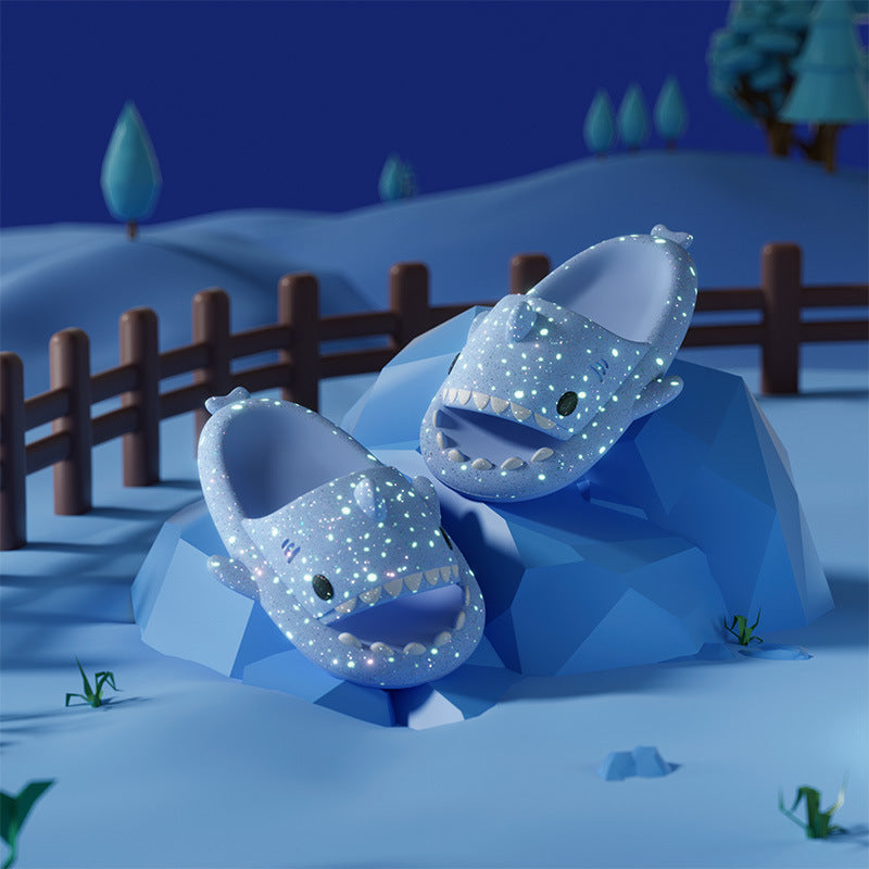 Shark Slippers With Night Light