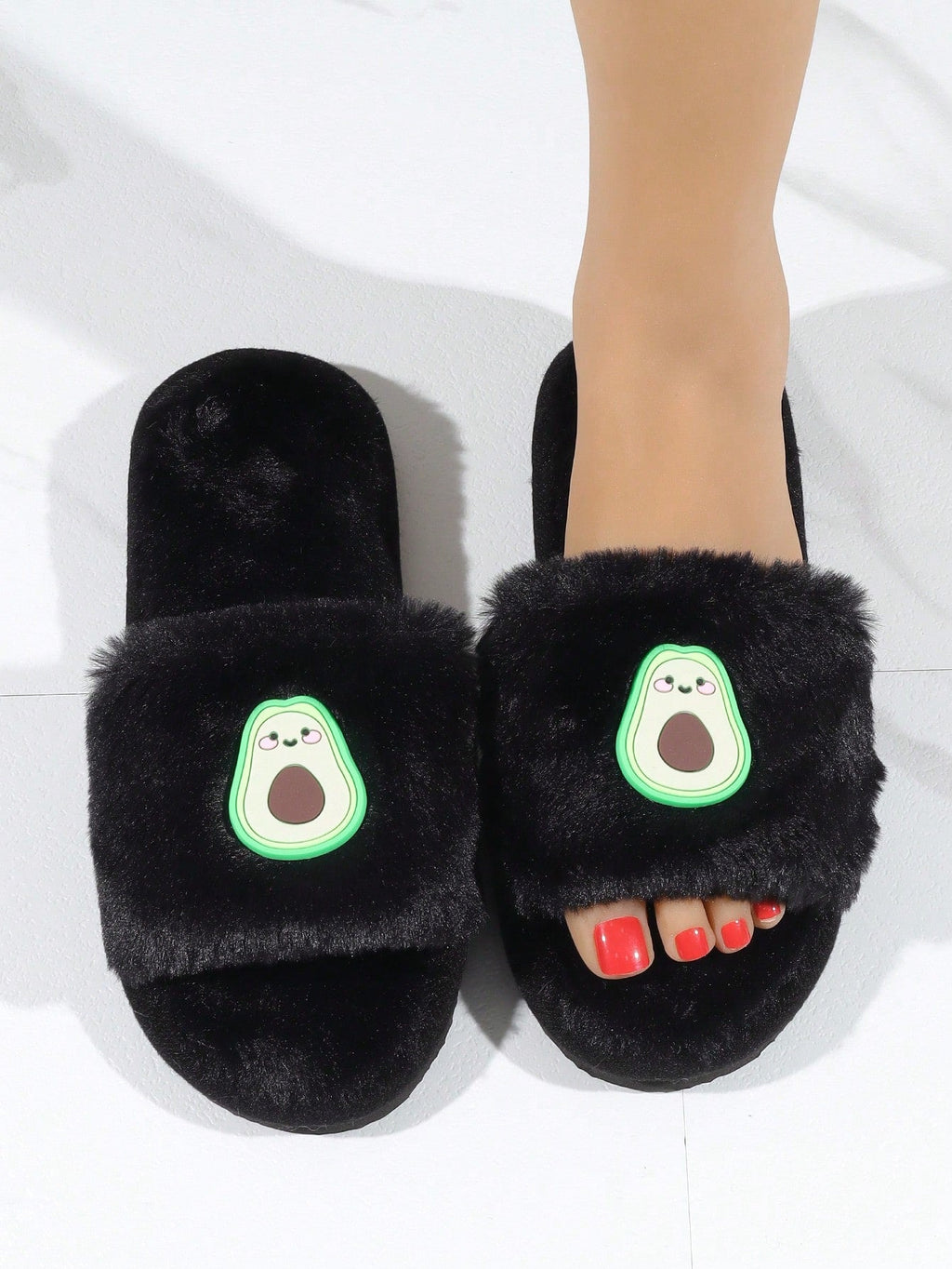 Cartoon Avocado Slippers