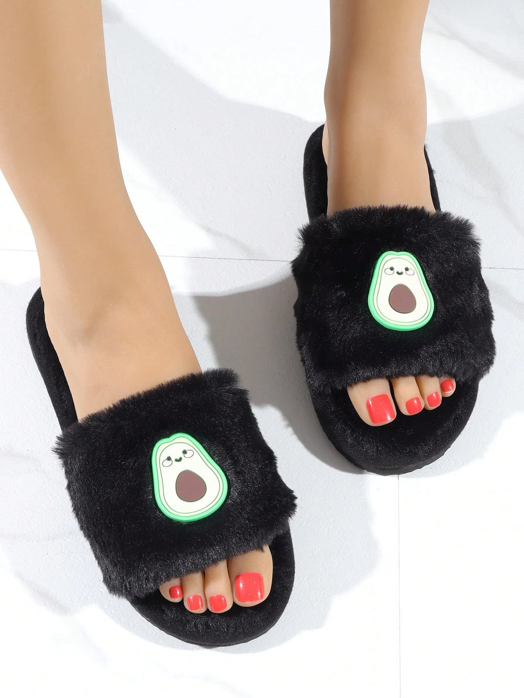 Cartoon Avocado Slippers